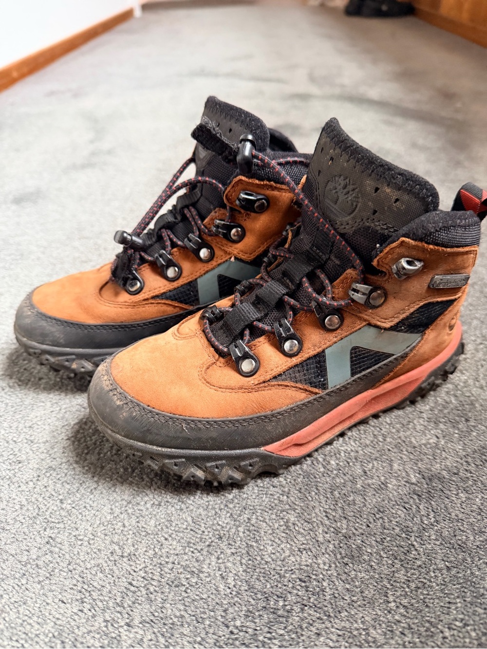 Timberland Kids Brown and Black Hiking Boots